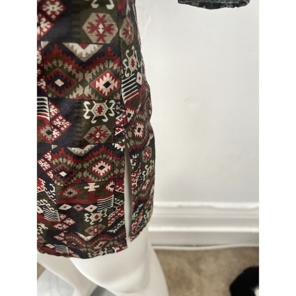 Zeen Pakistani Unisex Indian Native Geometric Rustic Cotton Long Sleeve Jacket S - Picture 5 of 9